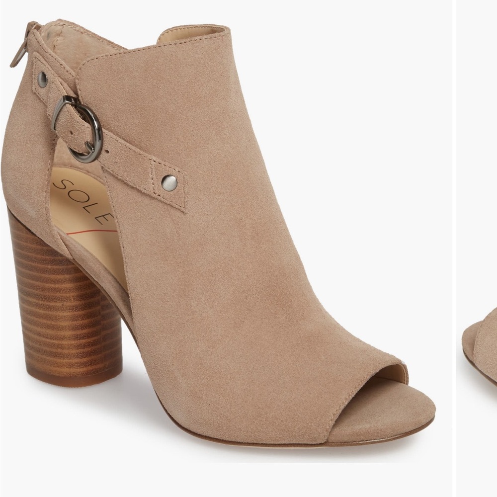 Sole Society Sally Column Heel Ankle Bootie EUC!